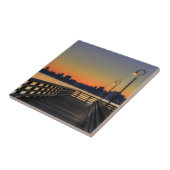 シアトルワシントン州の都心のスカイライン タイル (側面)