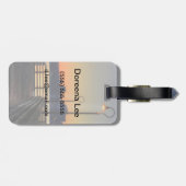 シアトルワシントン州の都心のスカイライン ラゲッジタグ (裏面横)