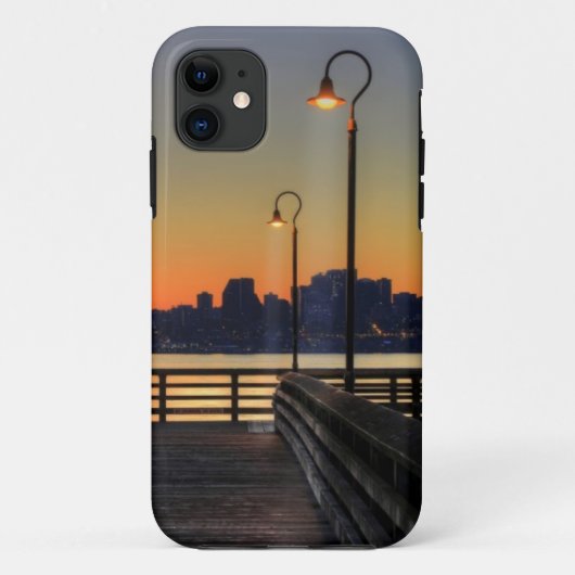 シアトルワシントン州の都心のスカイライン Case-Mate iPhoneケース (裏面)