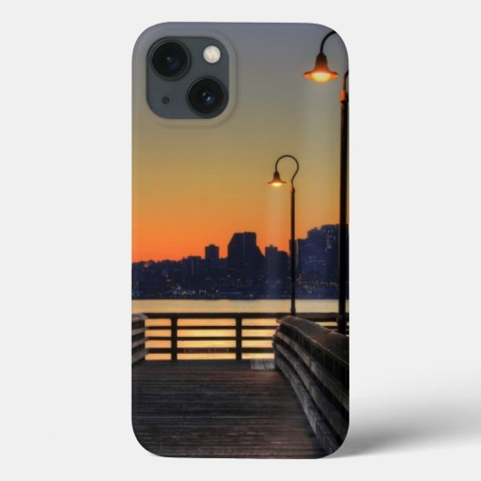 シアトルワシントン州の都心のスカイライン Case-Mate iPhoneケース (裏面)
