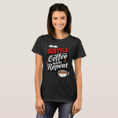 シアトルワシントン州コーヒードリンカー雨 Tシャツ (正面フル)