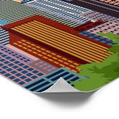 シアトルワシントン州統一された州旅行 ポスター (角)