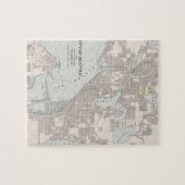 シアトルワシントン州(1901年)のヴィンテージの地図 ジグソーパズル (横)