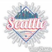 シアトルワシントン統一された州シティスカイラインUSA シール (正面)