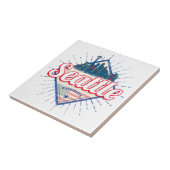 シアトルワシントン統一された州シティスカイラインUSA タイル (側面)