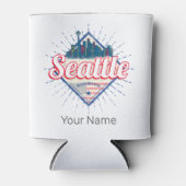 シアトルワシントン統一された州シティスカイラインUSA 缶クーラー (正面)