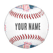 シアトルワシントン統一された州シティスカイラインUSA 野球ボール (裏面)