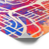 シアトルワシントン通りシティマップ ポスター (角)