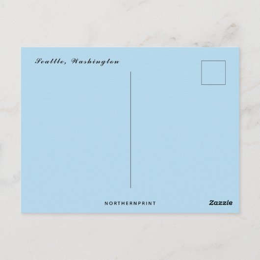シアトルワシントン ポストカード (裏面)