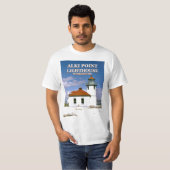 シアトルワシントンTシャツAlki Point Light house Tシャツ (正面フル)