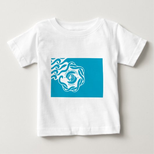 シアトル国旗 ベビーTシャツ (正面)