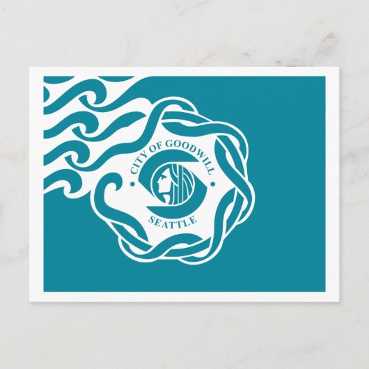 シアトル国旗 ポストカード (正面)