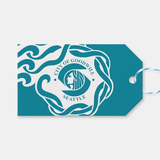 シアトル国旗（ワシントン） ギフトタグ (正面(横))
