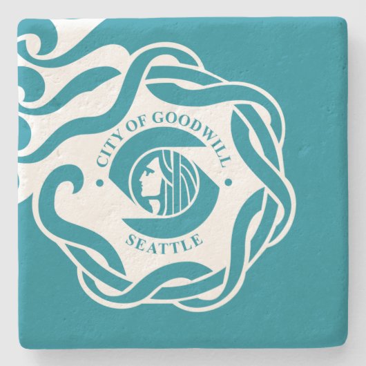 シアトル国旗(ワシントン) ストーンコースター (正面)