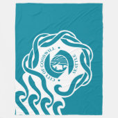 シアトル国旗（ワシントン） フリースブランケット (正面)