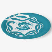 シアトル国旗（ワシントン） ペーパープレート (アングル)