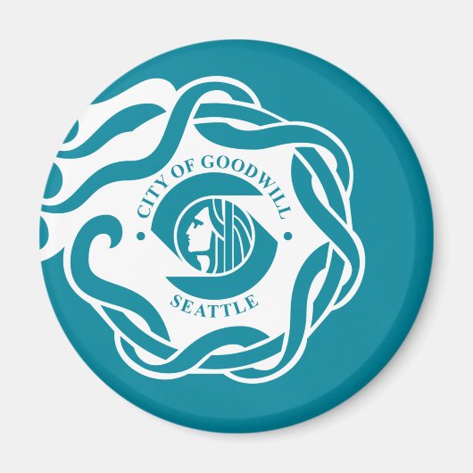 シアトル国旗（ワシントン） マグネット (正面)