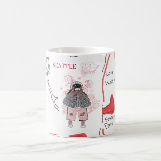 シアトル土産マグ コーヒーマグカップ (中央)