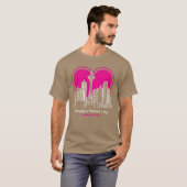 シアトル市でのバレンタインデー フレンズ Tシャツ (正面フル)