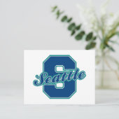 シアトル文字 ポストカード (スタンド正面)