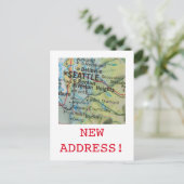 シアトル新住所のお知らせ 案内ポストカード (スタンド正面)