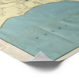 シアトル港のヴィンテージマップc.1918 ポスター