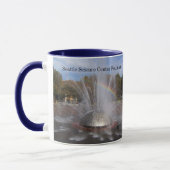 シアトル科学センター噴水ワシントン写真 マグカップ (左)