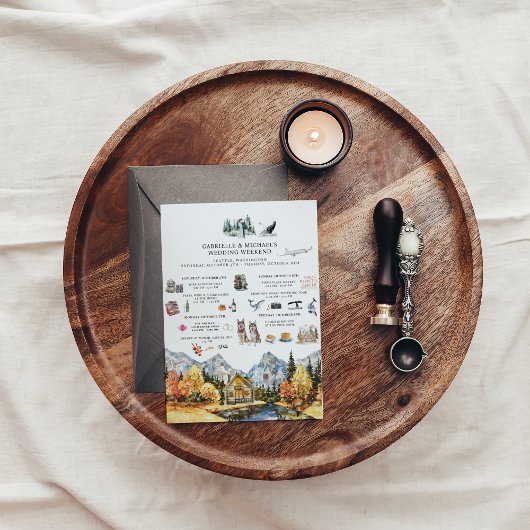 シアトル結婚での週末 |日程 招待状