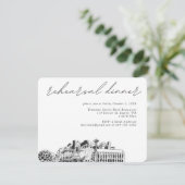 シアトル結婚のリハーサル招待状エンクロージャカード エンクロージャーカード (スタンド正面)