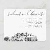 シアトル結婚のリハーサル招待状エンクロージャカード エンクロージャーカード (正面)
