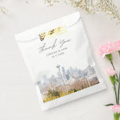 シアトル結婚の写パーソナライズされた真 フェイバーバッグ (封をした状態)