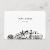 シアトル結婚のRSVP伝統的 Meal Options エンクロージャーカード (裏面)