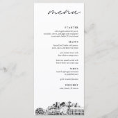 シアトル結婚スカイラインのディナーメニュー メニュー (正面)