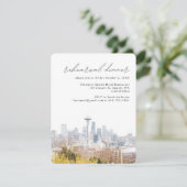 シアトル結婚ズケリーパークスカイラインリハーサル エンクロージャーカード (スタンド正面)