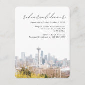 シアトル結婚ズケリーパークスカイラインリハーサル エンクロージャーカード (正面)