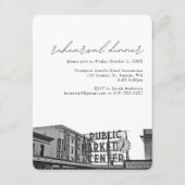 シアトル結婚ズパイクプレイス写真リハーサル エンクロージャーカード (正面)