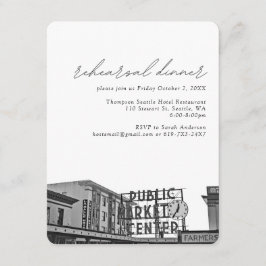 シアトル結婚ズパイクプレイス写真リハーサル エンクロージャーカード