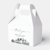 シアトル結婚ズパーソナライズされたビーボックス フェイバーボックス (裏面サイド)