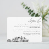 シアトル結婚ズホテルルームブロック詳細 エンクロージャーカード (スタンド正面)