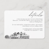 シアトル結婚ズホテルルームブロック詳細 エンクロージャーカード (正面)