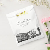 シアトル結婚式の引き出物パイクスプレイス写真ありがとう フェイバーバッグ (封をした状態)