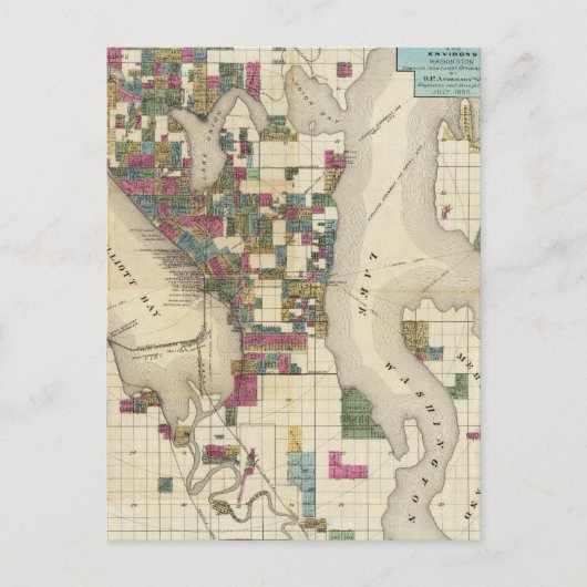 シアトル近郊の都市 ポストカード (正面)