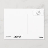 シアトル退職したから列車のエンジン ポストカード (裏面)