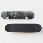 シアトル都市スカイラインの空中写真 スケートボード (横)