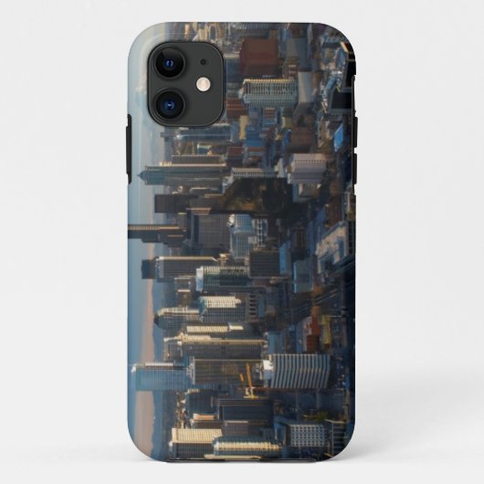 シアトル都市スカイラインの空中写真 Case-Mate iPhoneケース (裏面)