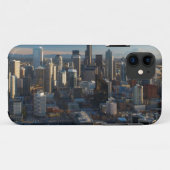 シアトル都市スカイラインの空中写真 Case-Mate iPhoneケース (裏面(横))