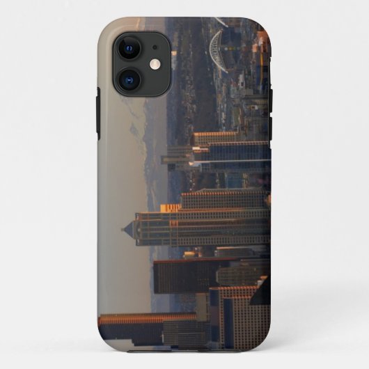 シアトル都市スカイライン2の空中写真 Case-Mate iPhoneケース (裏面)
