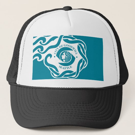 シアトル都市旗の統一されたな州アメリカワシントン州 キャップ (正面)