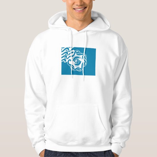 シアトル都市旗のTシャツ パーカ (正面)