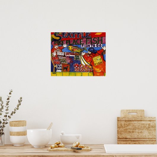シアトル魚市場 ポスター (キッチン)